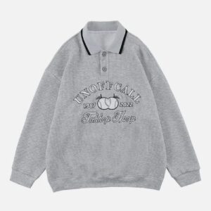 Waffle Embroidered Pullover